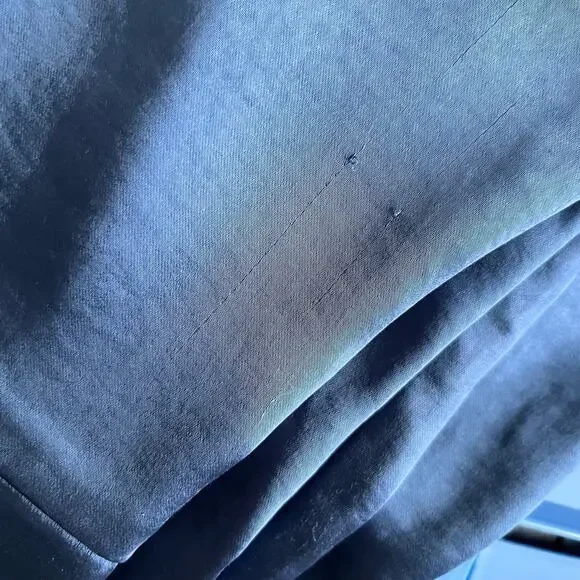 Heartloom Oliver Midi Slip Dress XS Blue Satin Side Slit Cocktail Night Out - Picture 13 of 14